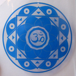 Mandala Omm azul