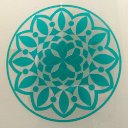 Mandala bola turquesa